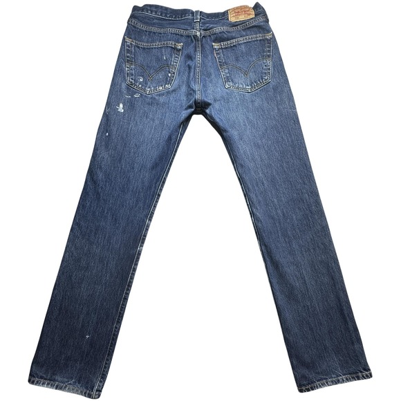 Levi's Other - Vintage Levis 501 Jeans Mens 34x36 (32x34) Blue Denim Straight Leg Button Fly